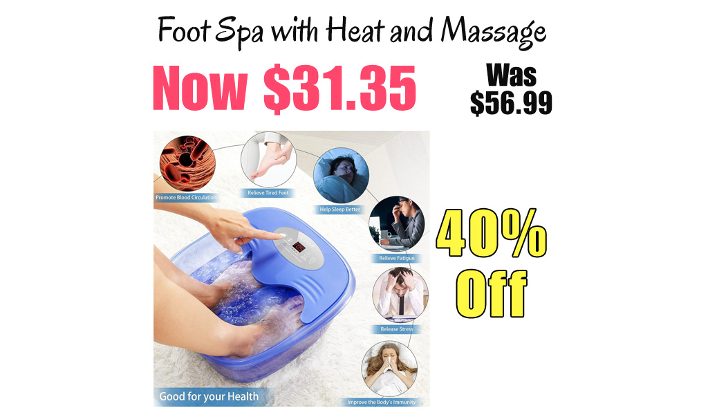 Foot Spa with Heat and Massage Only $31.35 Shipped on Amazon (Regularly $56.99)