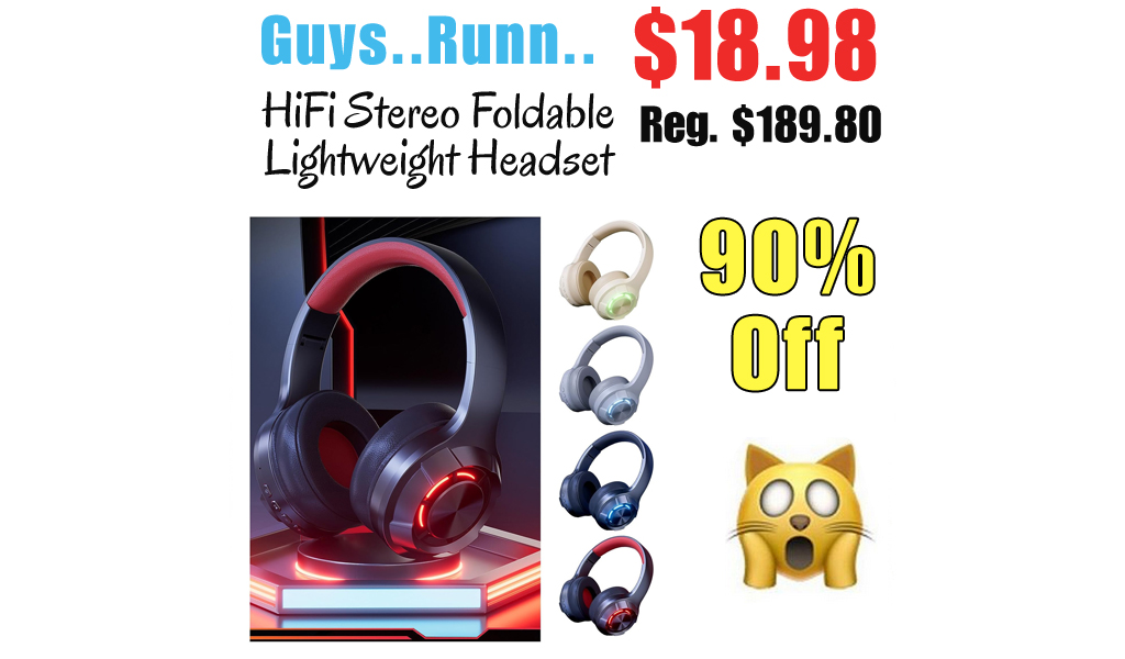 HiFi Stereo Foldable Lightweight Headset Only $18.98 Shipped on Amazon (Regularly $189.80)