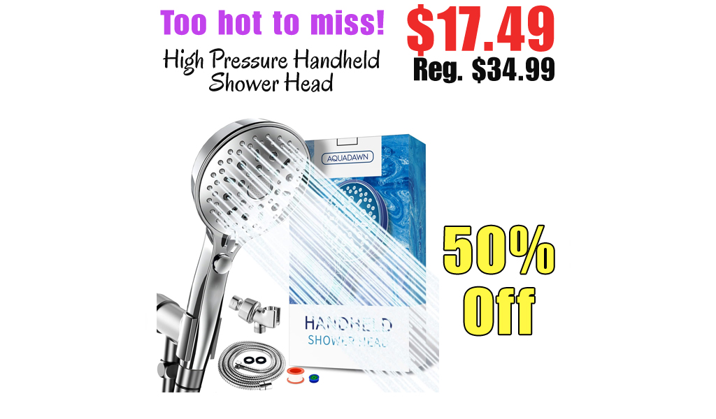 High Pressure Handheld Shower Head Only $17.49 Shipped on Amazon (Regularly $34.99)