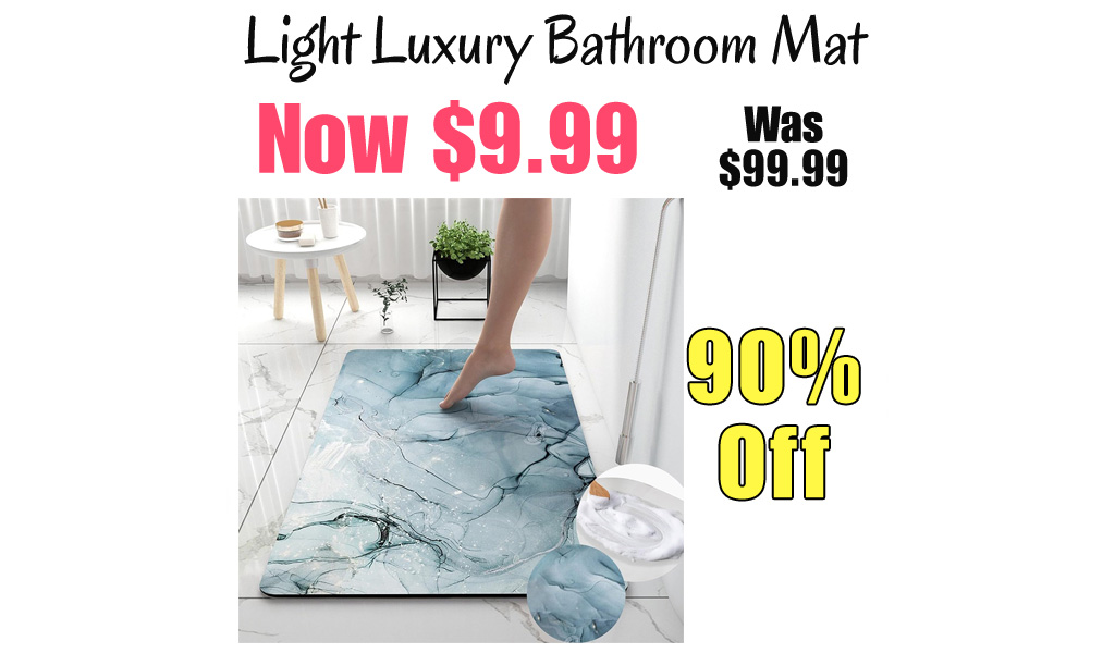 Light Luxury Bathroom Mat Only $9.99 Shipped on Amazon (Regularly $99.99)