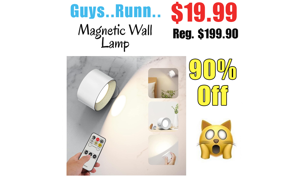 Magnetic Wall Lamp Only $19.99 Shipped on Amazon (Regularly $199.90)