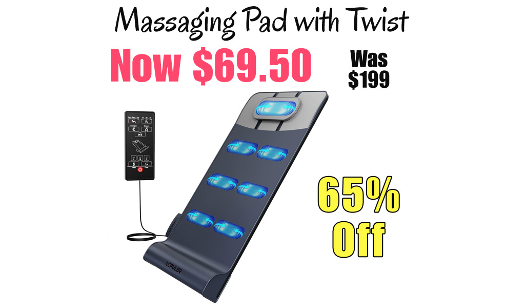 Massaging Pad with Twist Only $69.50 Shipped on Amazon (Regularly $199)