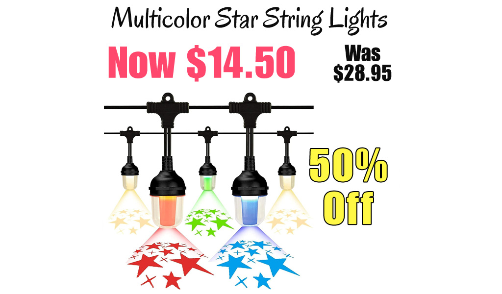 Multicolor Star String Lights Only $14.50 Shipped on Amazon (Regularly $28.95)