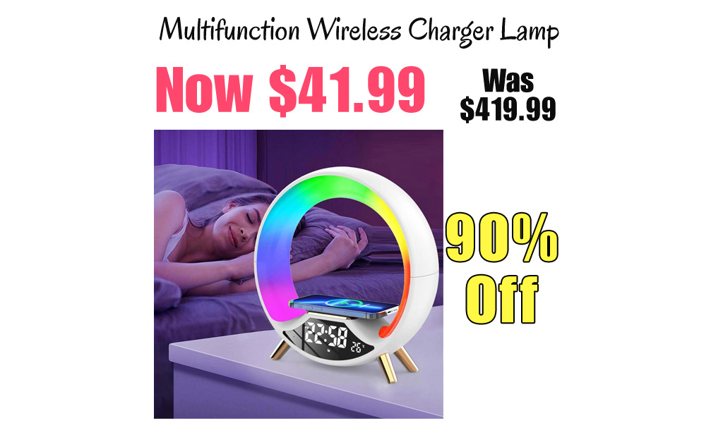 Multifunction Wireless Charger Lamp Only $41.99 Shipped on Amazon (Regularly $419.99)