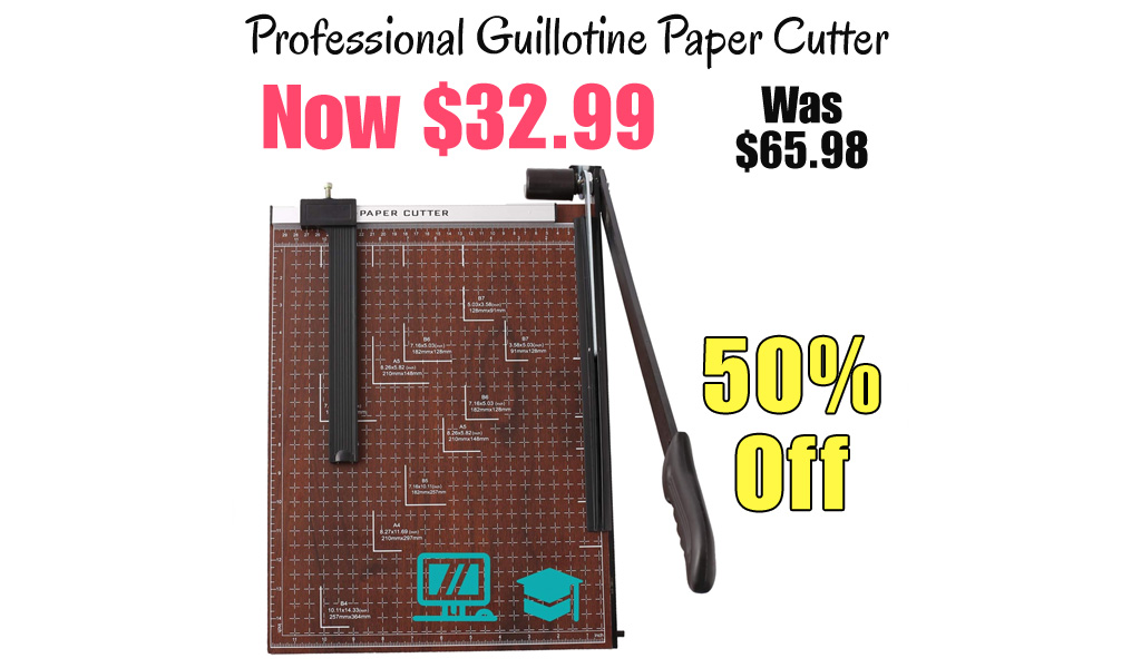 Professional Guillotine Paper Cutter Only $32.99 Shipped on Amazon (Regularly $65.98)