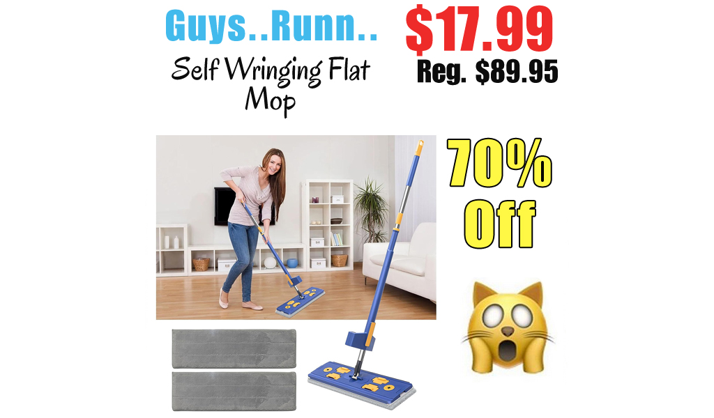 Self Wringing Flat Mop Only $17.99 Shipped on Amazon (Regularly $89.95)