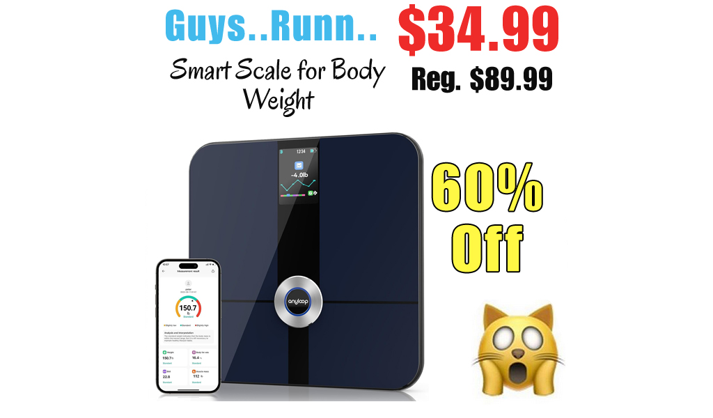 Smart Scale for Body Weight Only $34.99 Shipped on Amazon (Regularly $89.99)