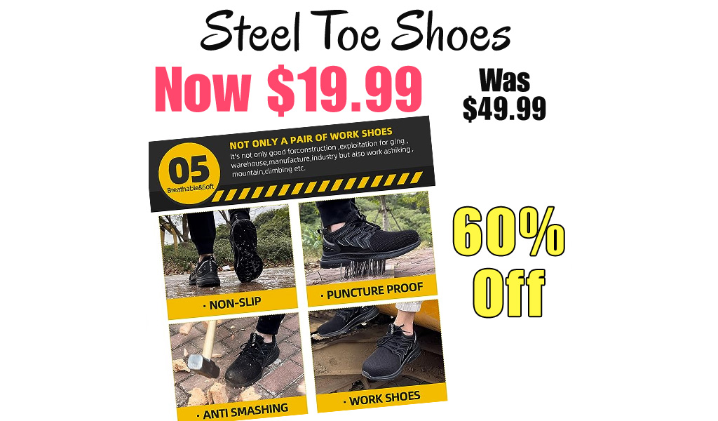 Steel Toe Shoes Only $19.99 Shipped on Amazon (Regularly $49.99)