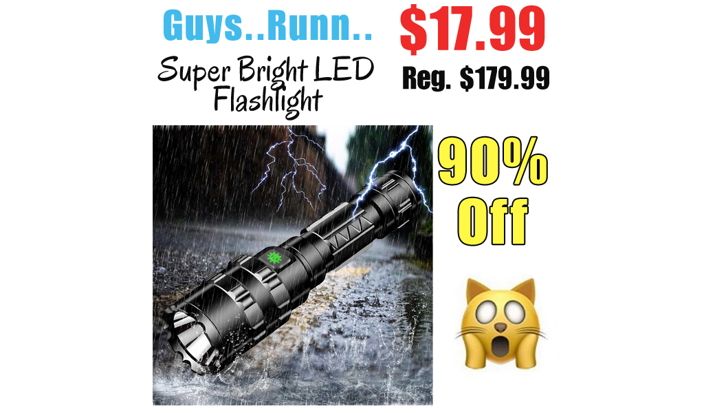 Super Bright LED Flashlight Only $17.99 Shipped on Amazon (Regularly $179.99)