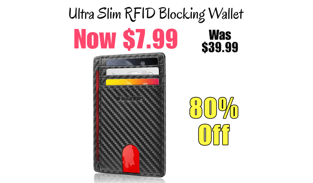 Ultra Slim RFID Blocking Wallet Only $7.99 Shipped on Amazon (Regularly $39.99)