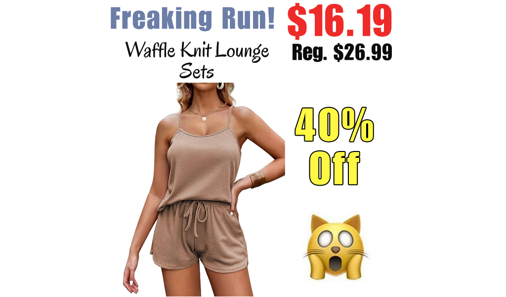 Waffle Knit Lounge Sets Only $16.19 Shipped on Amazon (Regularly $26.99)