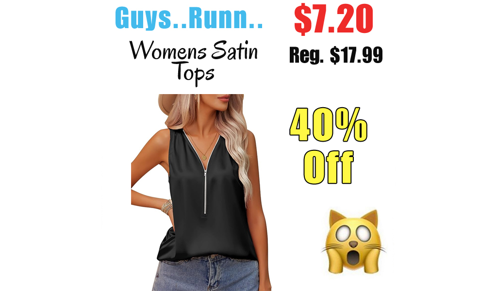 Womens Satin Tops Only $7.20 Shipped on Amazon (Regularly $17.99)