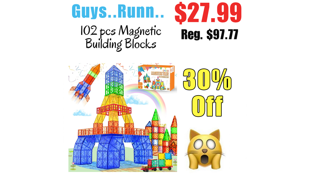 102 pcs Magnetic Building Blocks Only $27.99 Shipped on Amazon (Regularly $97.77)