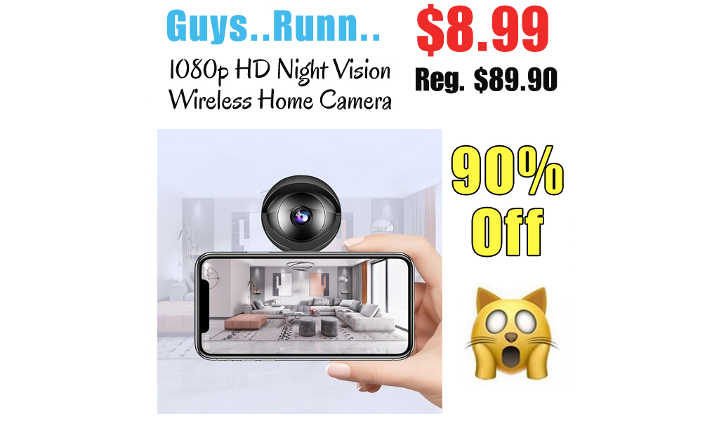 1080p HD Night Vision Wireless Home Camera Only $8.99 Shipped on Amazon (Regularly $89.90)