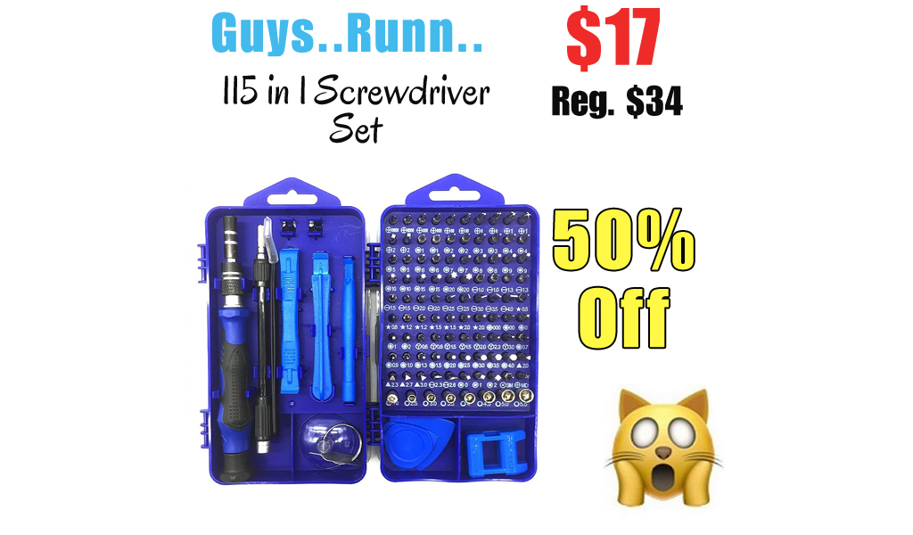 115 in 1 Screwdriver Set Only $17 Shipped on Amazon (Regularly $34)