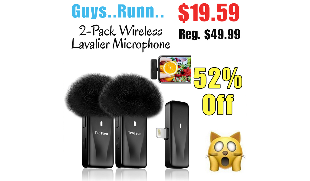 2-Pack Wireless Lavalier Microphone Only $19.59 Shipped on Amazon (Regularly $49.99)