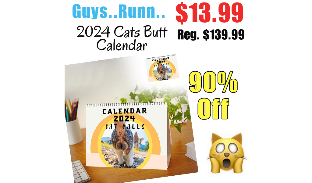 2024 Cats Butt Calendar Only $13.99 Shipped on Amazon (Regularly $139.99)