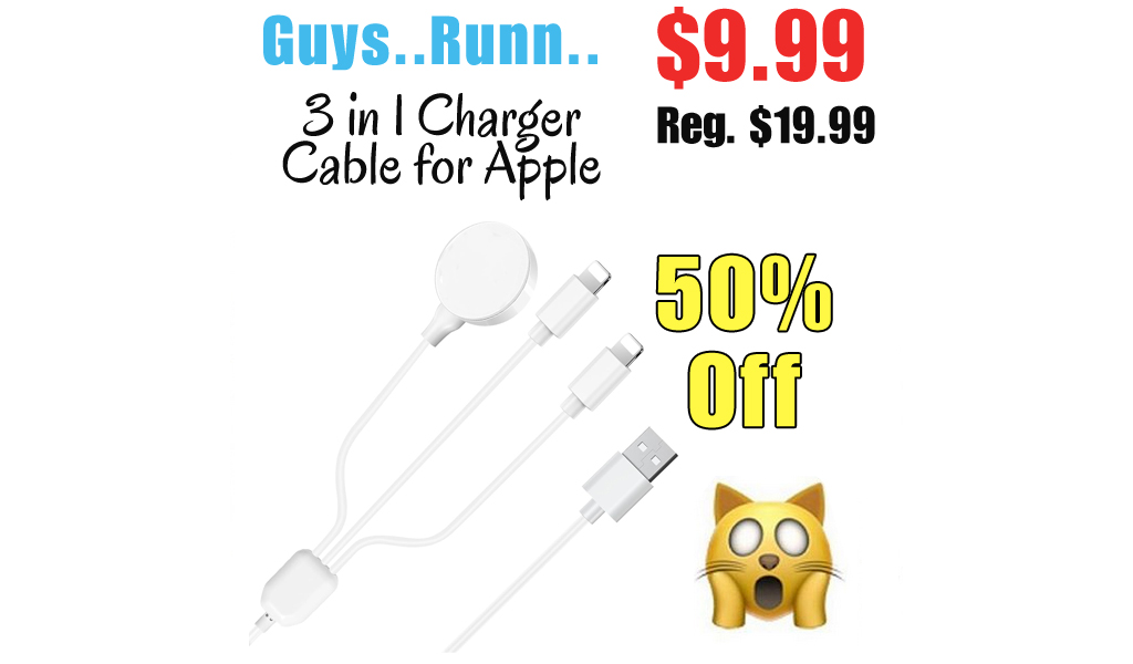 3 in 1 Charger Cable for Apple Only $9.99 Shipped on Amazon (Regularly $19.99)