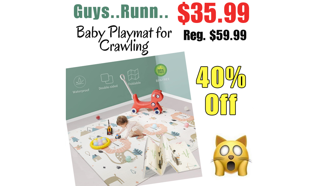 Baby Playmat for Crawling Only $35.99 Shipped on Amazon (Regularly $59.99)