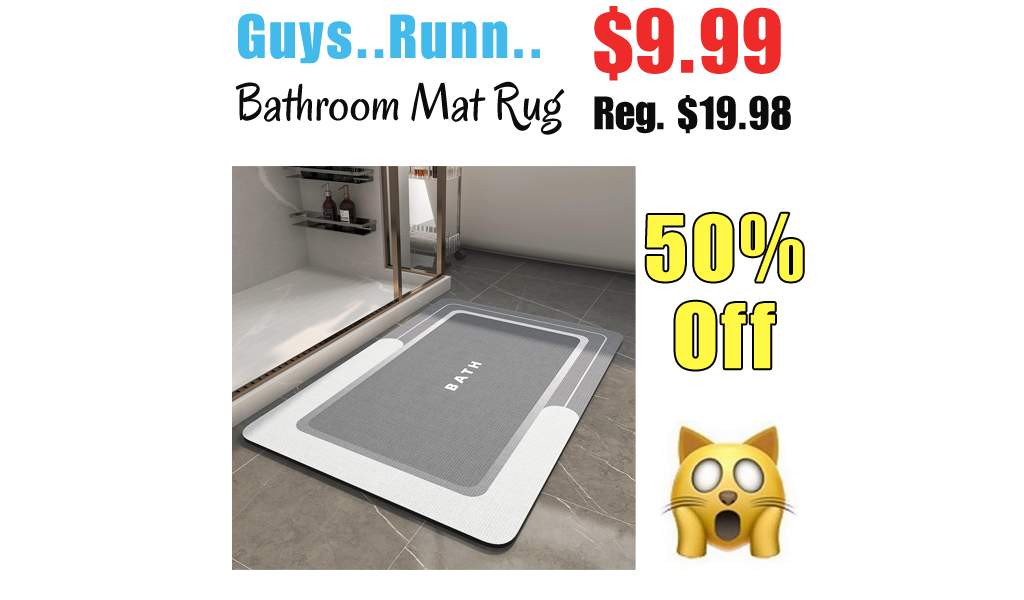 Bathroom Mat Rug Only $9.99 Shipped on Amazon (Regularly $19.98)