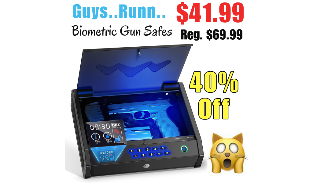 Biometric Gun Safes Only $41.99 Shipped on Amazon (Regularly $69.99)