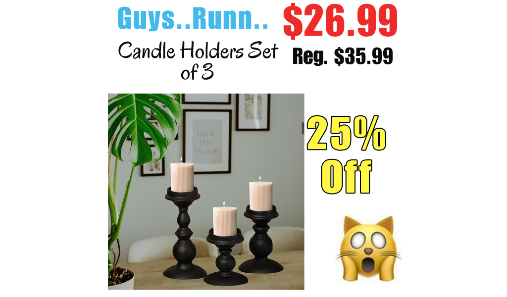 Candle Holders Set of 3 Only $26.99 Shipped on Amazon (Regularly $35.99)