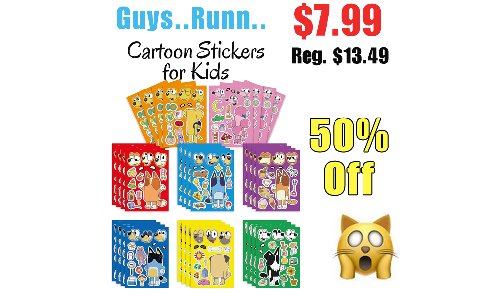 Cartoon Stickers for Kids Only $7.99 Shipped on Amazon (Regularly $13.49)