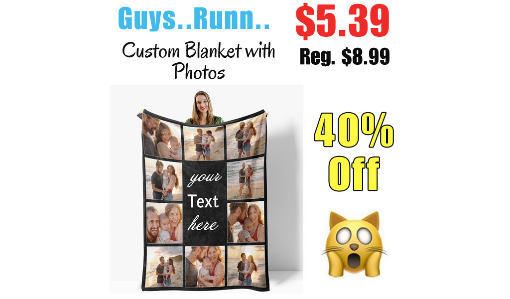 Custom Blanket with Photos Only $5.39 Shipped on Amazon (Regularly $8.99)