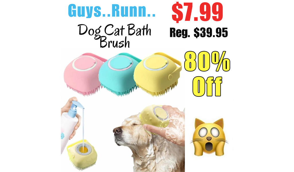 Dog Cat Bath Brush Only $7.99 Shipped on Amazon (Regularly $39.95)