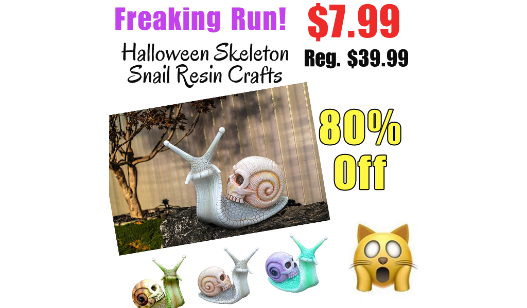 Halloween Skeleton Snail Resin Crafts Only $7.99 Shipped on Amazon (Regularly $39.99)