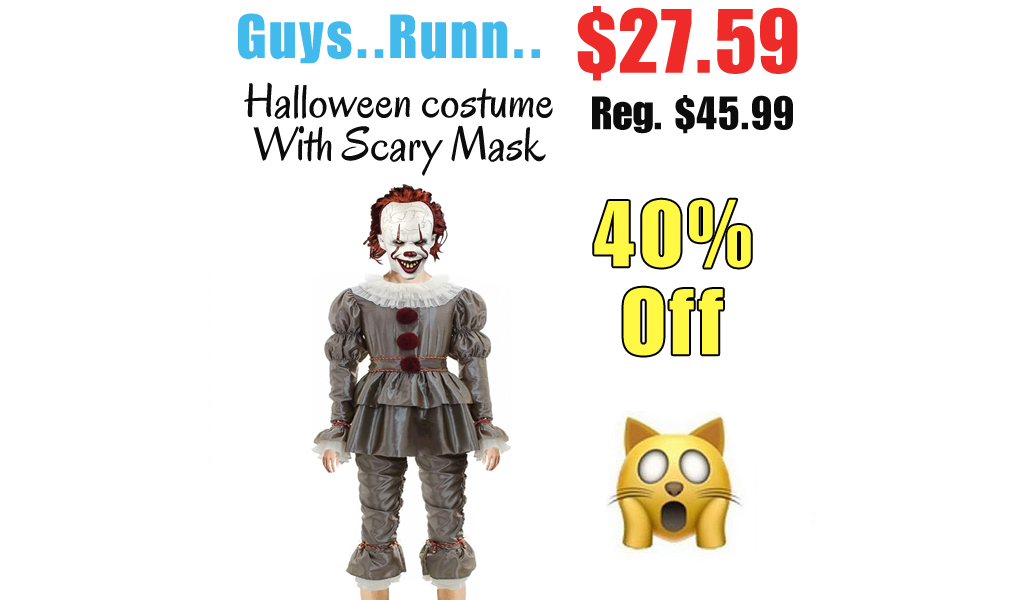 Halloween costume With Scary Mask Only $27.59 Shipped on Amazon (Regularly $45.99)