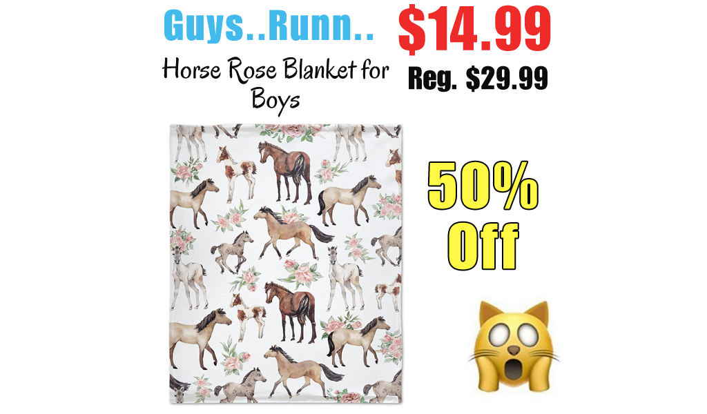Horse Rose Blanket for Boys Only $14.99 Shipped on Amazon (Regularly $29.99)