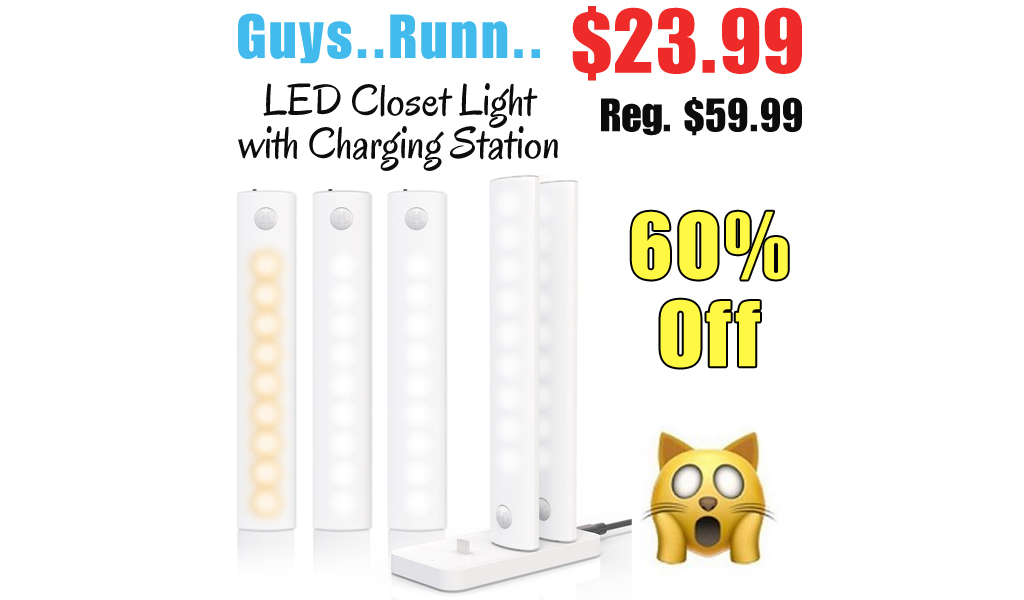 LED Closet Light with Charging Station Only $23.99 Shipped on Amazon (Regularly $59.99)