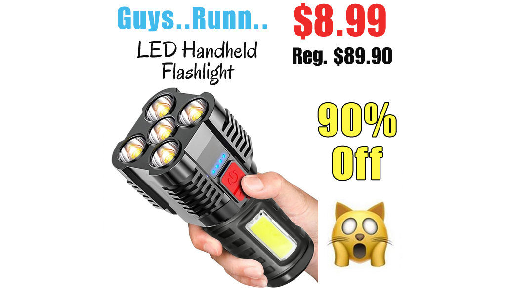 LED Handheld Flashlight Only $8.99 Shipped on Amazon (Regularly $89.90)