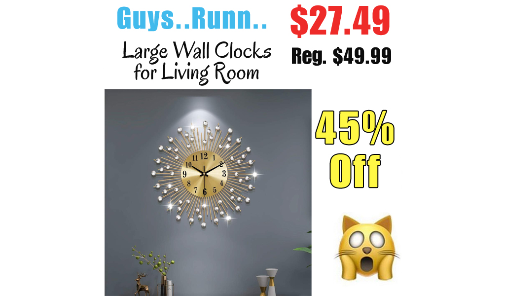Large Wall Clocks for Living Room Only $27.49 Shipped on Amazon (Regularly $49.99)