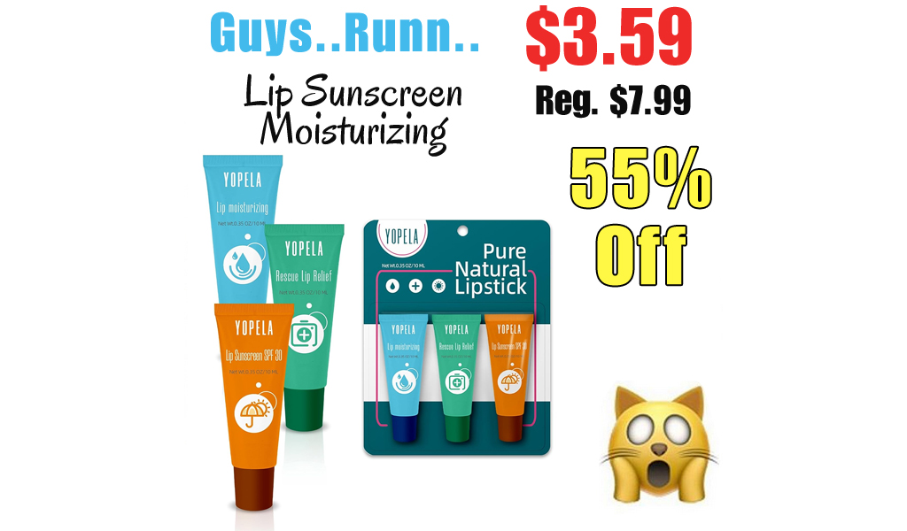 Lip Sunscreen Moisturizing Only $3.59 Shipped on Amazon (Regularly $7.99)