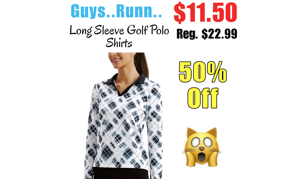 Long Sleeve Golf Polo Shirts Only $11.50 Shipped on Amazon (Regularly $22.99)