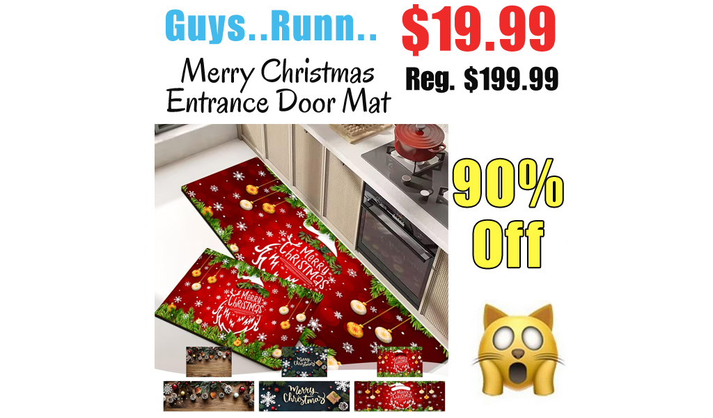Merry Christmas Entrance Door Mat Only $19.99 Shipped on Amazon (Regularly $199.99)