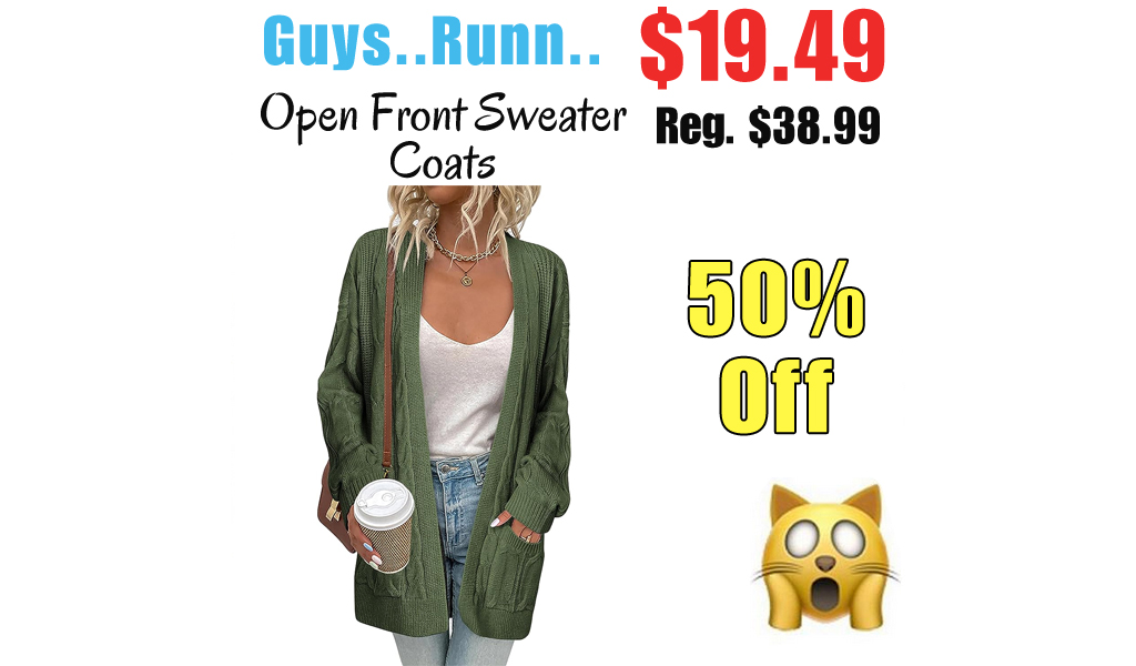 Open Front Sweater Coats Only $19.49 Shipped on Amazon (Regularly $38.99)
