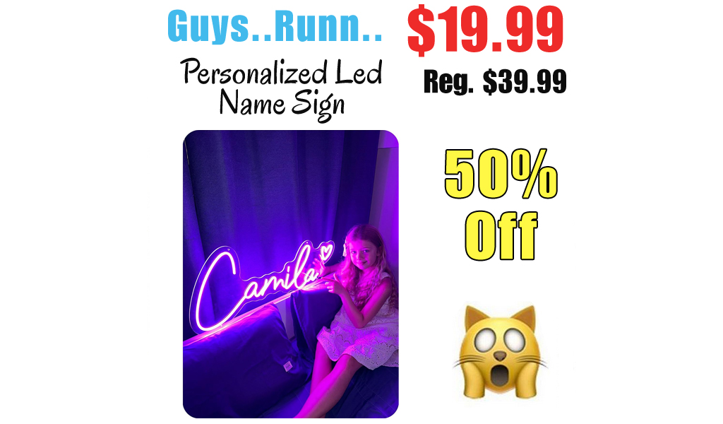 Personalized Led Name Sign Only $19.99 Shipped on Amazon (Regularly $39.99)