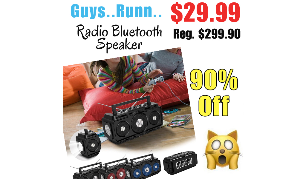 Radio Bluetooth Speaker Only $29.99 Shipped on Amazon (Regularly $299.90)