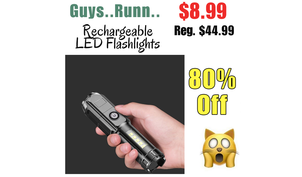 Rechargeable LED Flashlights Only $8.99 Shipped on Amazon (Regularly $44.99)