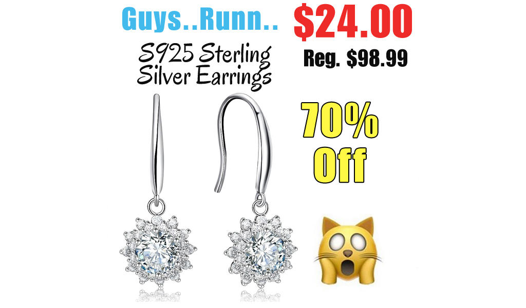 S925 Sterling Silver Earrings Only $24 Shipped on Amazon (Regularly $98.99)