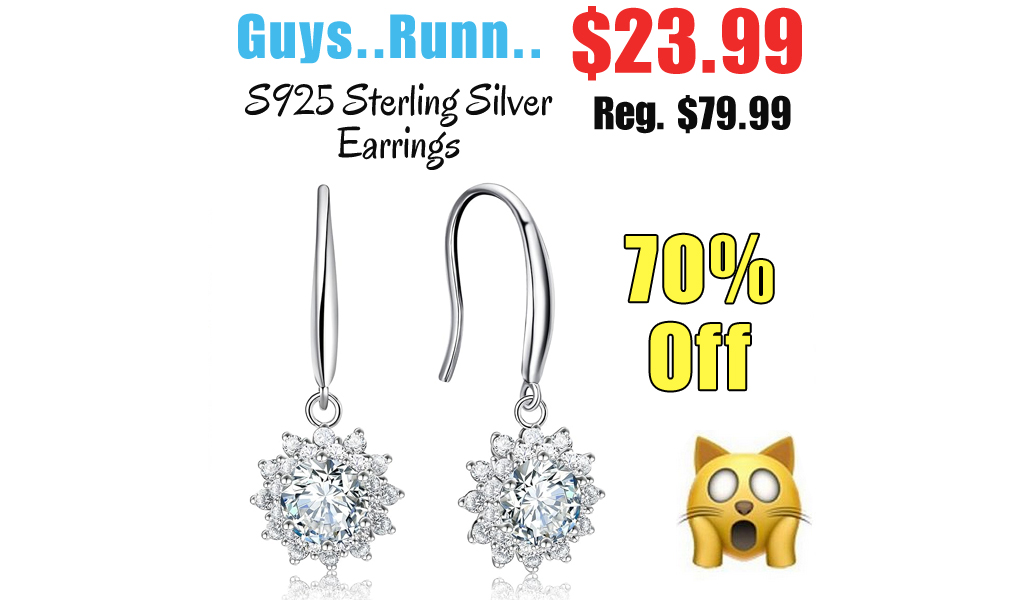 S925 Sterling Silver Earrings Only $23.99 Shipped on Amazon (Regularly $79.99)