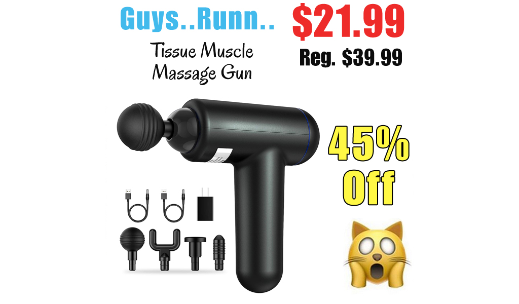 Tissue Muscle Massage Gun Only $21.99 Shipped on Amazon (Regularly $39.99)