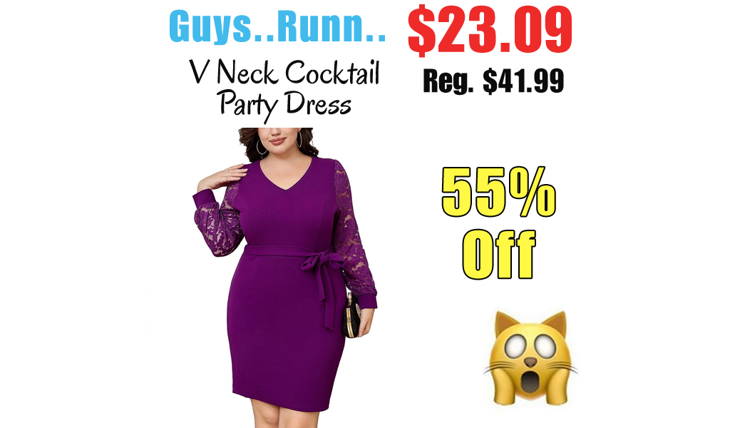 V Neck Cocktail Party Dress Only $23.09 Shipped on Amazon (Regularly $41.99)