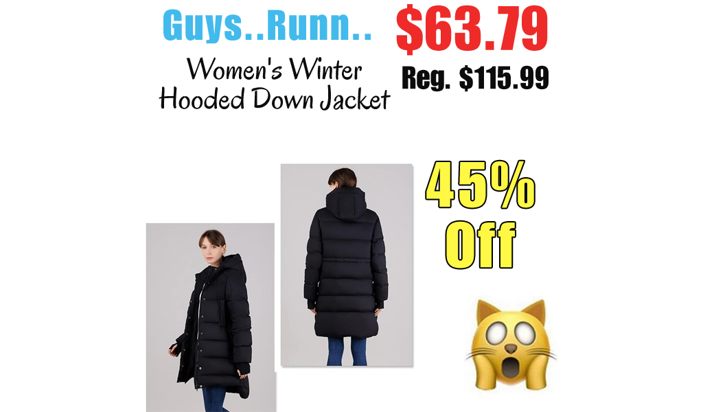 Women's Winter Hooded Down Jacket Only $63.79 Shipped on Amazon (Regularly $115.99)