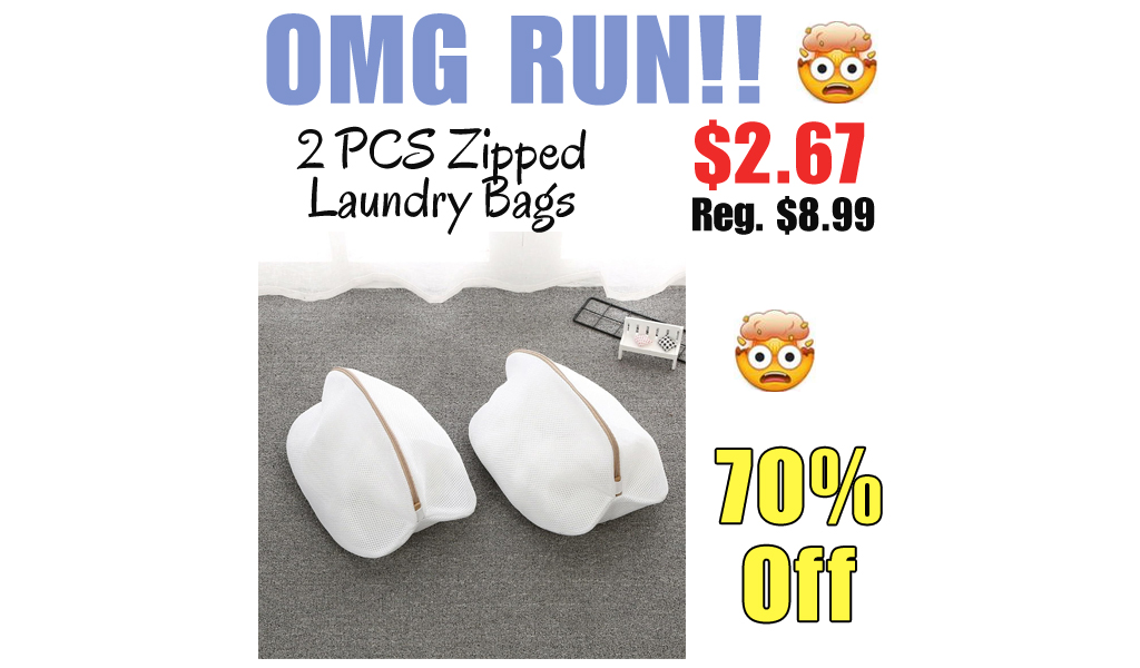 2 PCS Zipped Laundry Bags Only $2.67 Shipped on Amazon (Regularly $8.99)