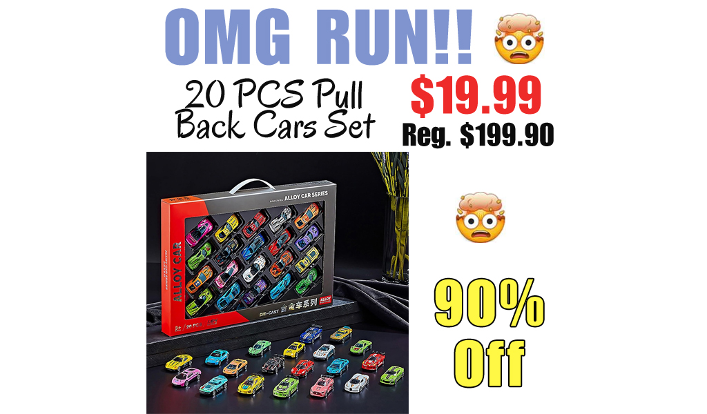 20 PCS Pull Back Cars Set Only $19.99 Shipped on Amazon (Regularly $199.90)