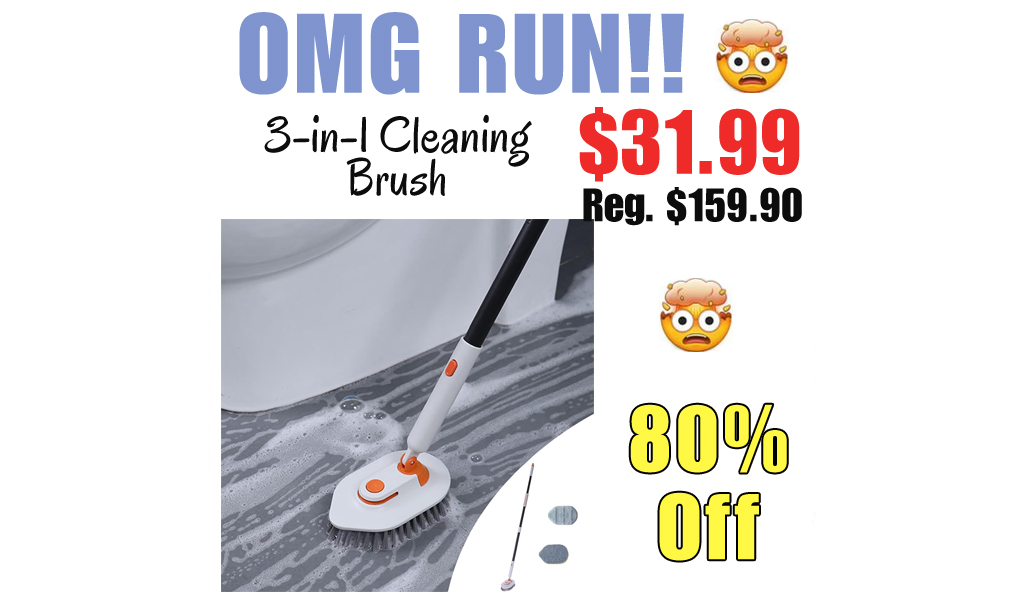 3-in-1 Cleaning Brush Only $31.99 Shipped on Amazon (Regularly $159.90)